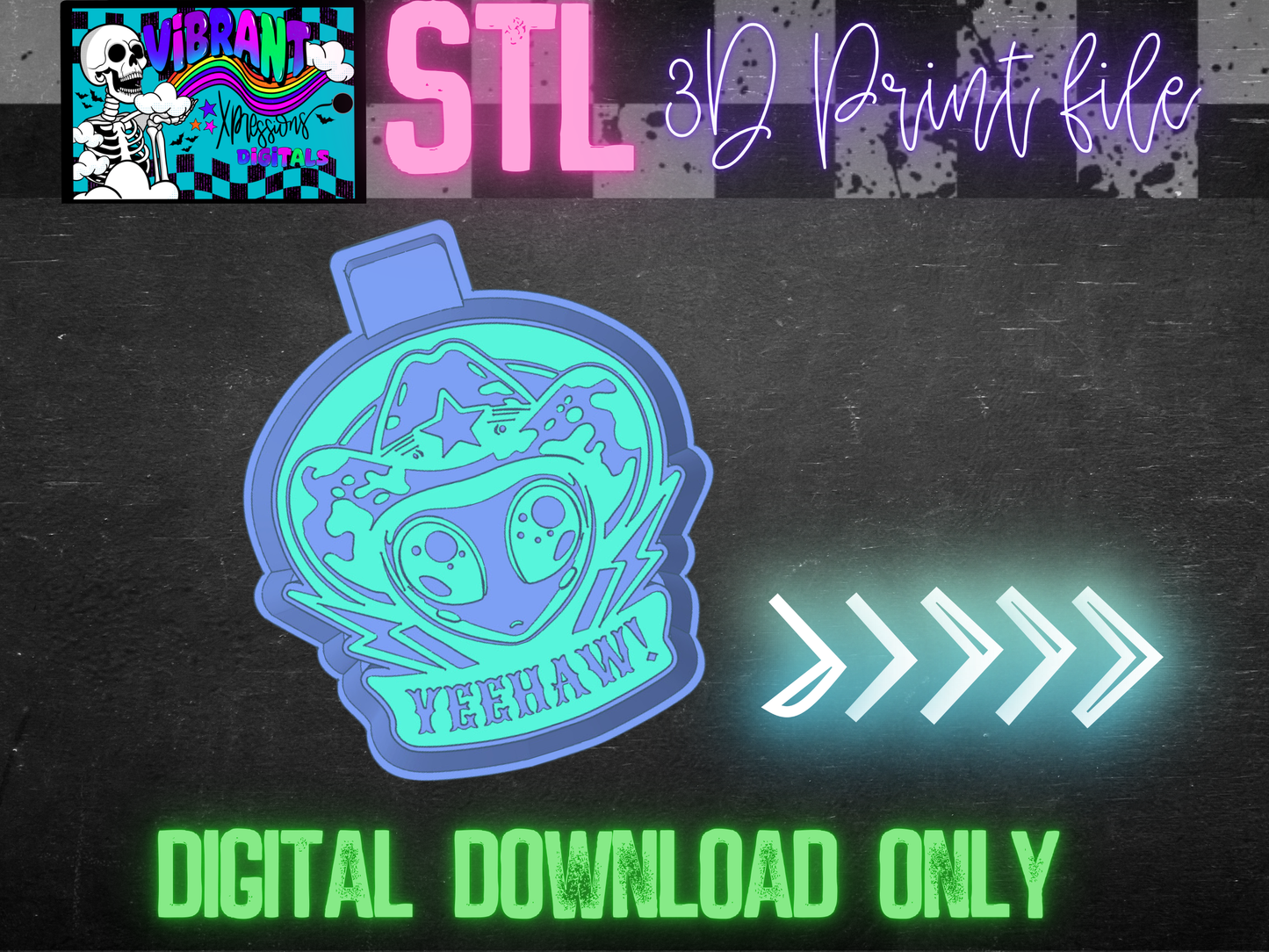 Alien Yee Haw Mold Maker STL File