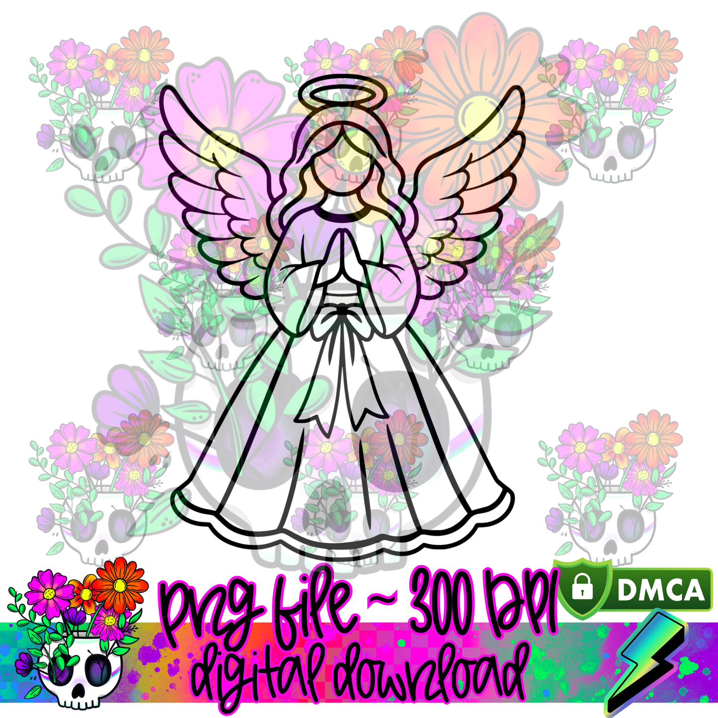 Angel Tree Topper - PNG