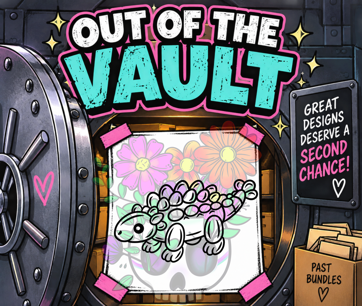 Out of the Vault - Balloon Dino Ankylosaurus