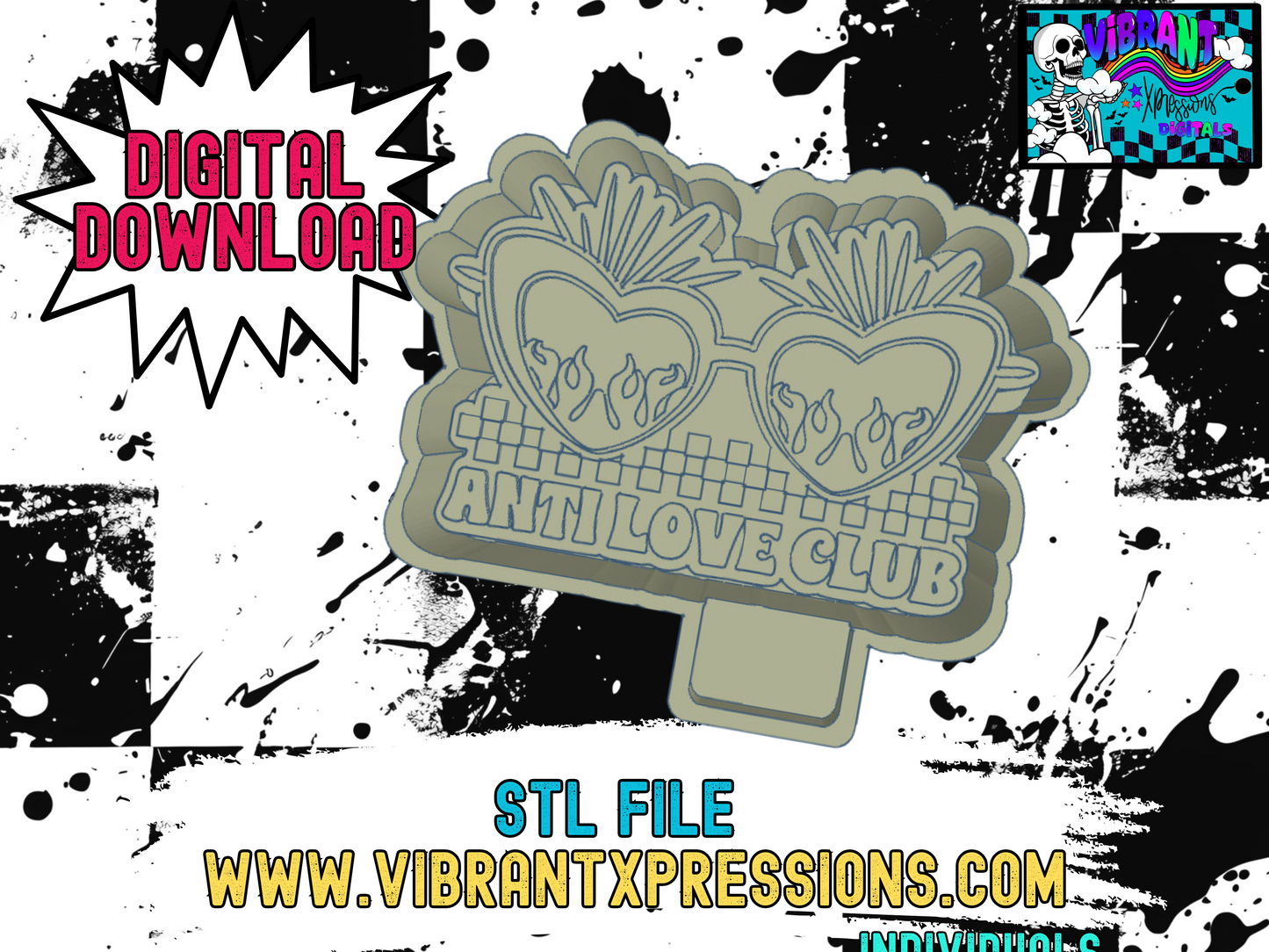 Anti Love Club Mold Maker STL File
