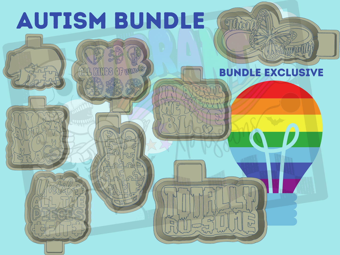 Autism Bundle Mold Maker STL Files