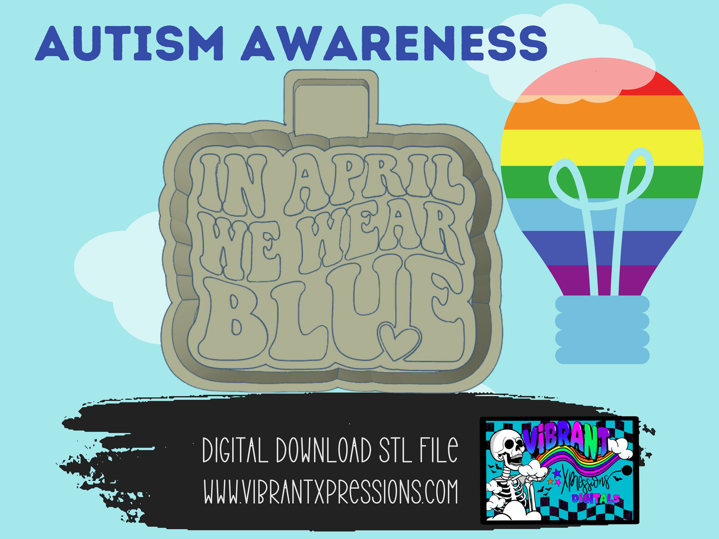 In April We Wear Blue Mold Maker STL Files