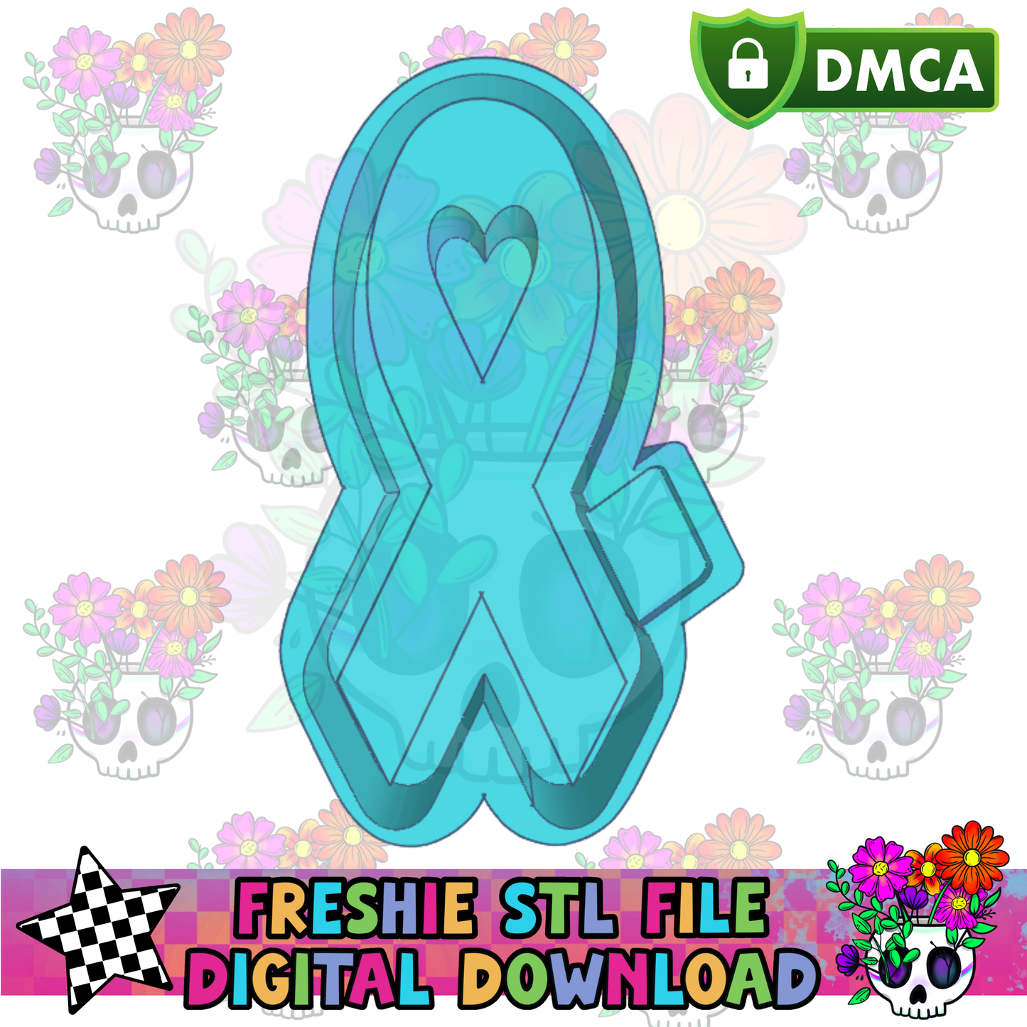 Awareness Ribbon Mold Maker STL File