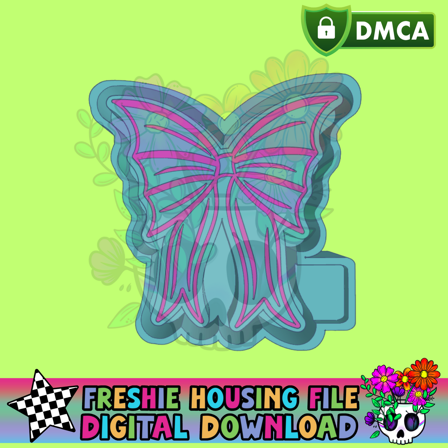 Bat Bow Mold Maker STL File