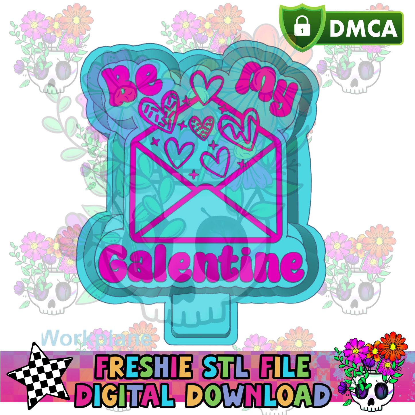 Be My Galentine Mold Maker STL File