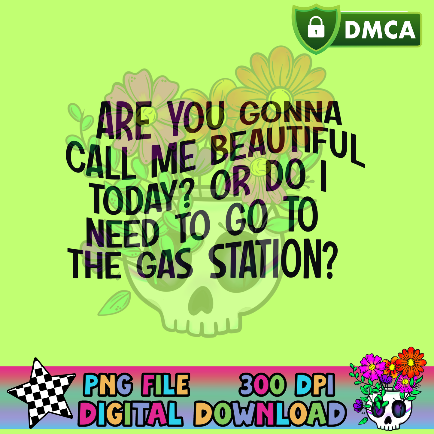 Call Me Beautiful or the Gas Station - PNG
