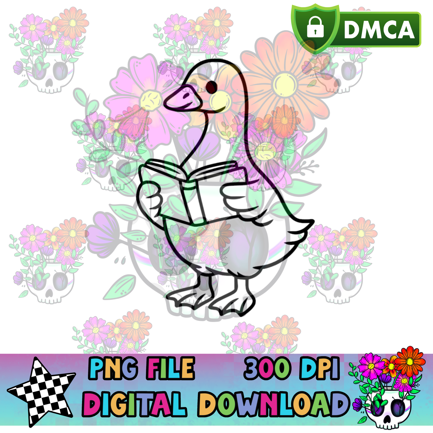 Book Goose - PNG