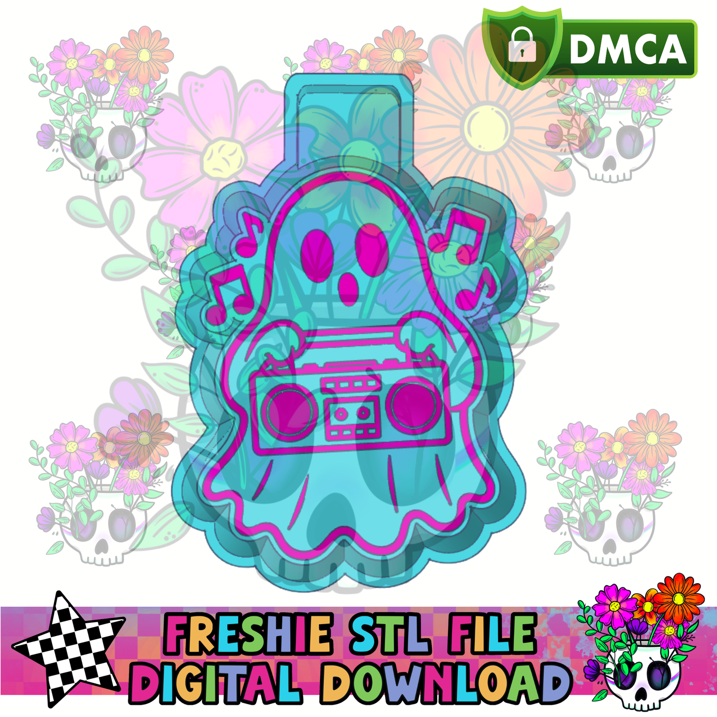 Booooombox Ghost Mold Maker STL File