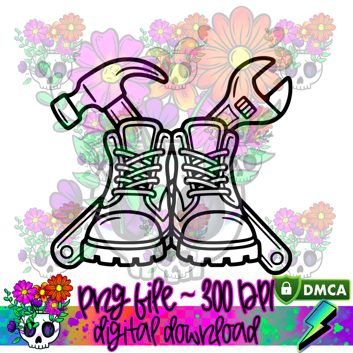 Boots and Tools - PNG