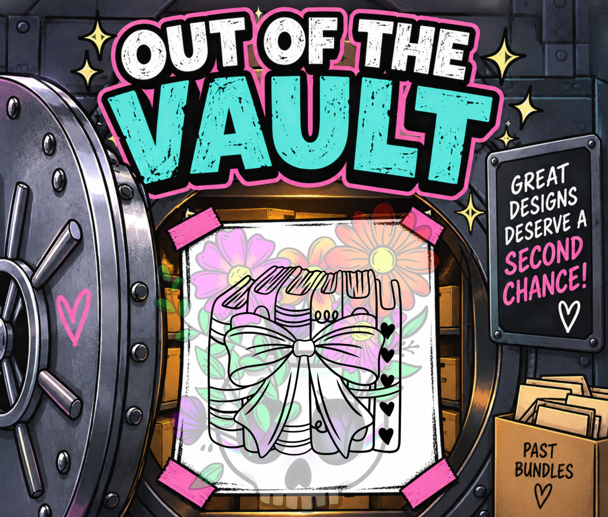 Out of the Vault - Romantic Book Bow Bookstack