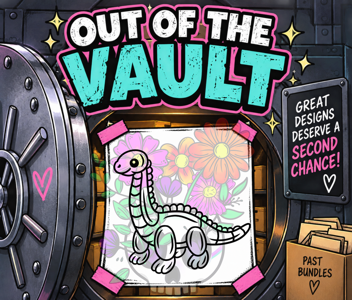 Out of the Vault - Balloon Dino Long Neck (Brontosaurus)