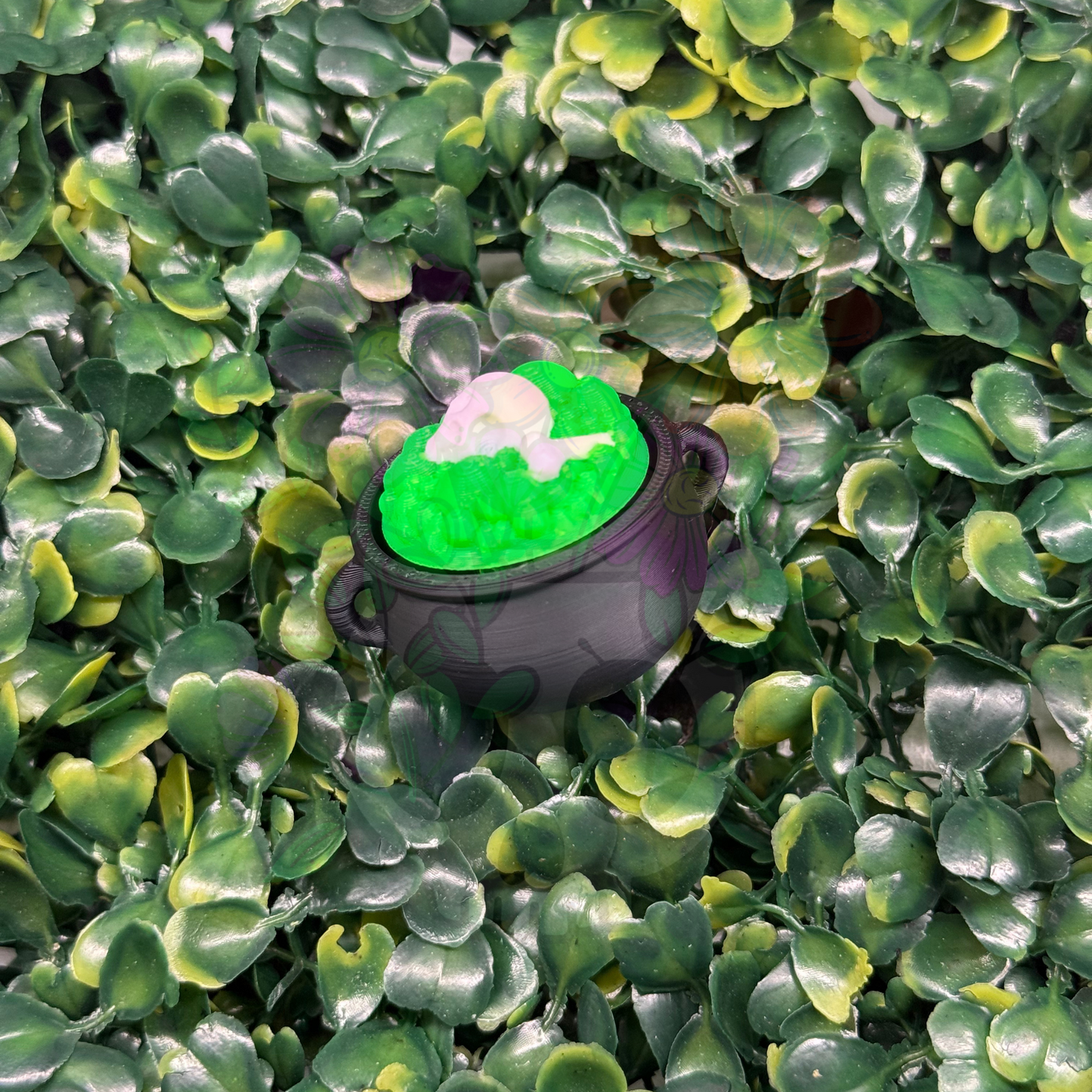 Bubbling Cauldron with Bones Fidget Clicker - Wholesale