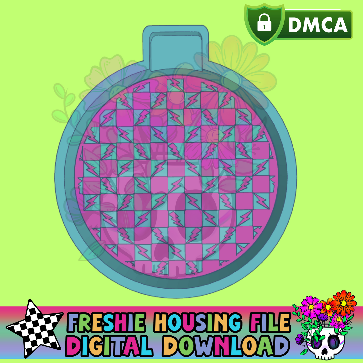 Checkered Bolts Mold Maker STL File