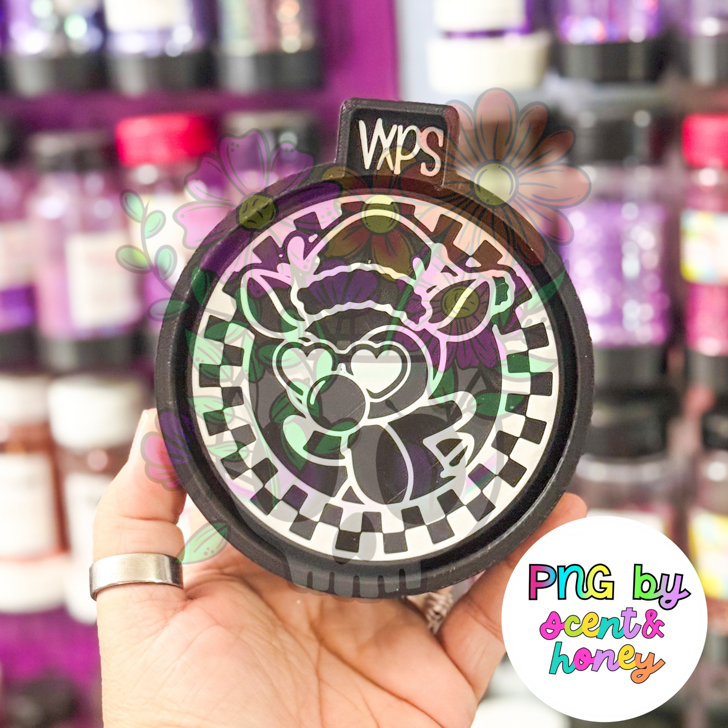 Checkered Cutie Reindeer Freshie Mold - Semi Exclusive