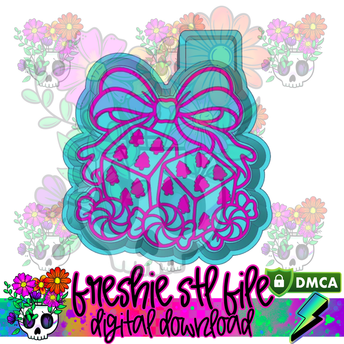 Christmas Dice Mold Maker STL File