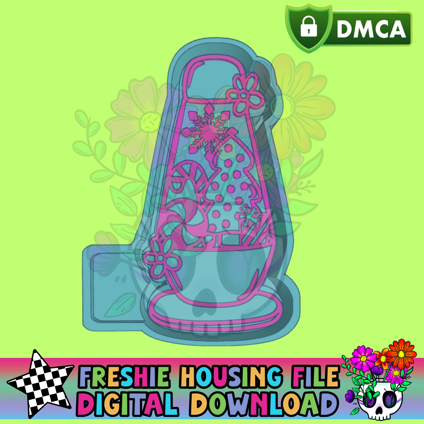 Christmas Lava Lamp Mold Maker STL File