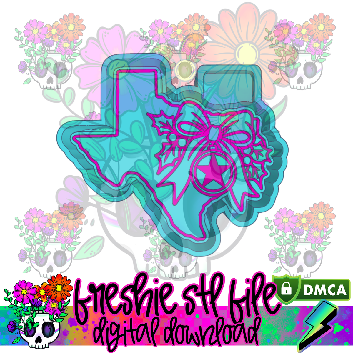 Christmas TX Mold Maker STL File