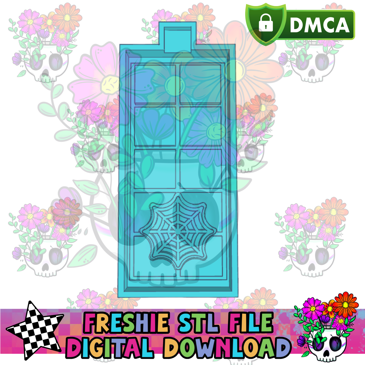 Cobweb Square Bar Mold Maker STL File