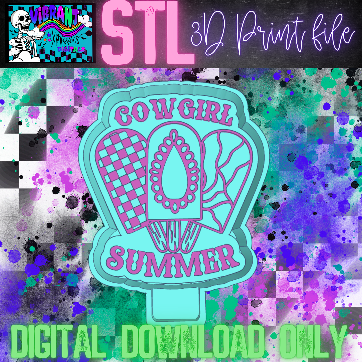 Cowgirl Summer Mold Maker STL File