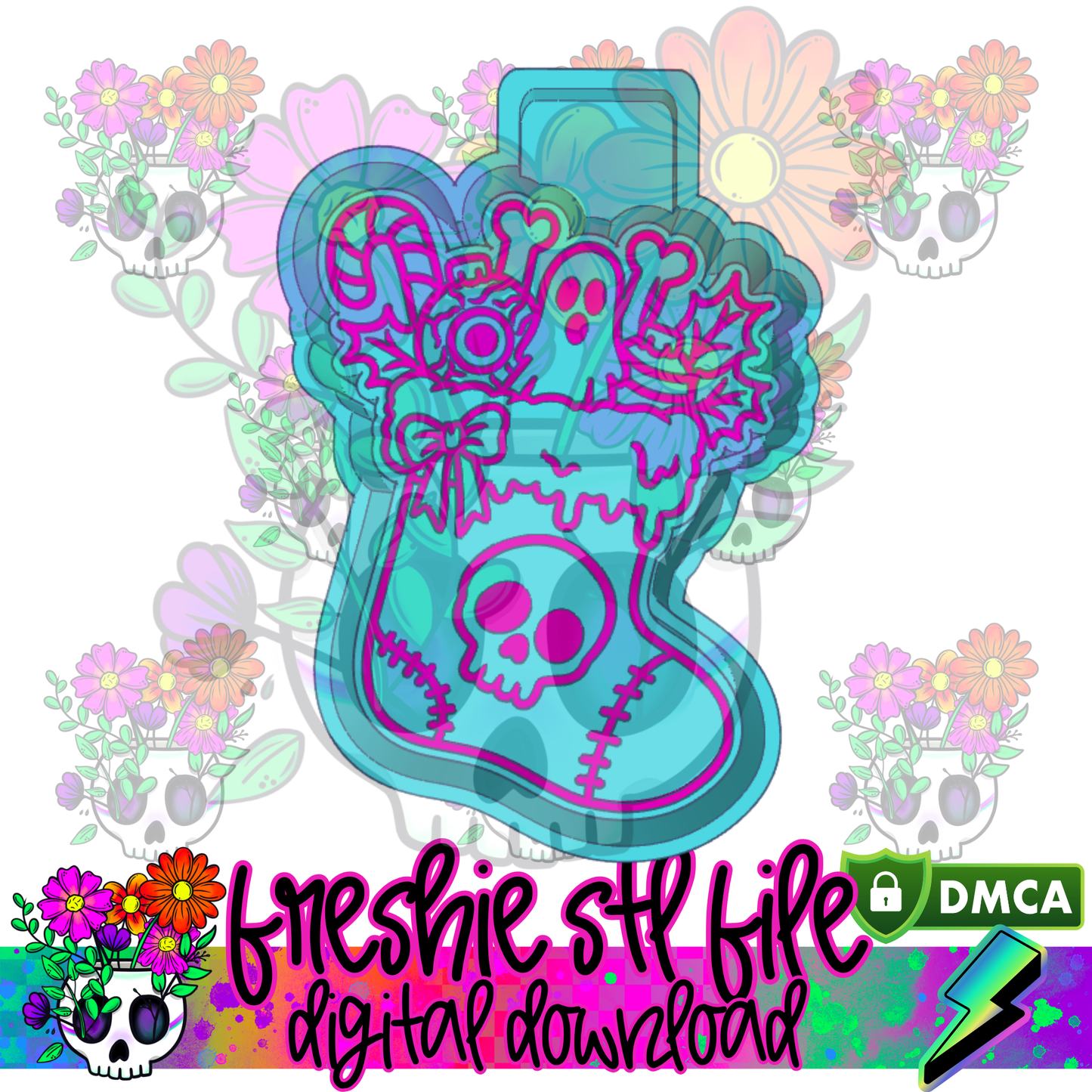 Creepmas Stocking Mold Maker STL File
