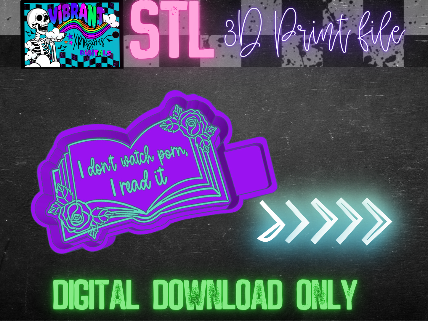 I Don't Watch P0rN, I Read It Mold Maker STL File