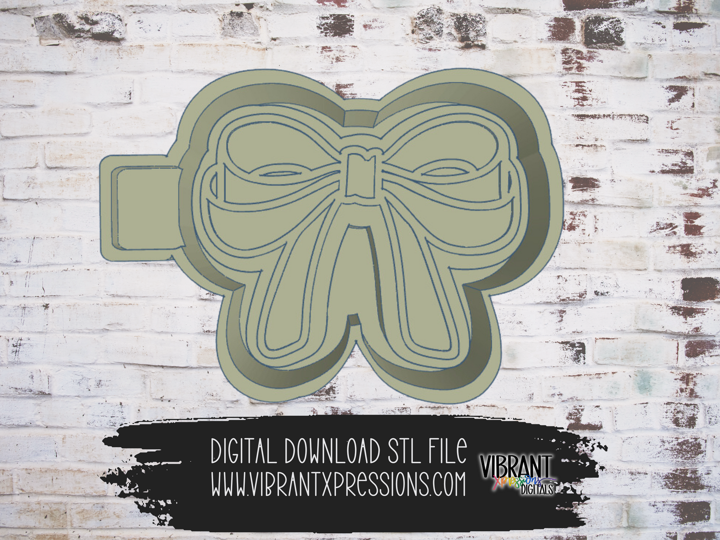 Present Bow Bow Mold Maker STL File