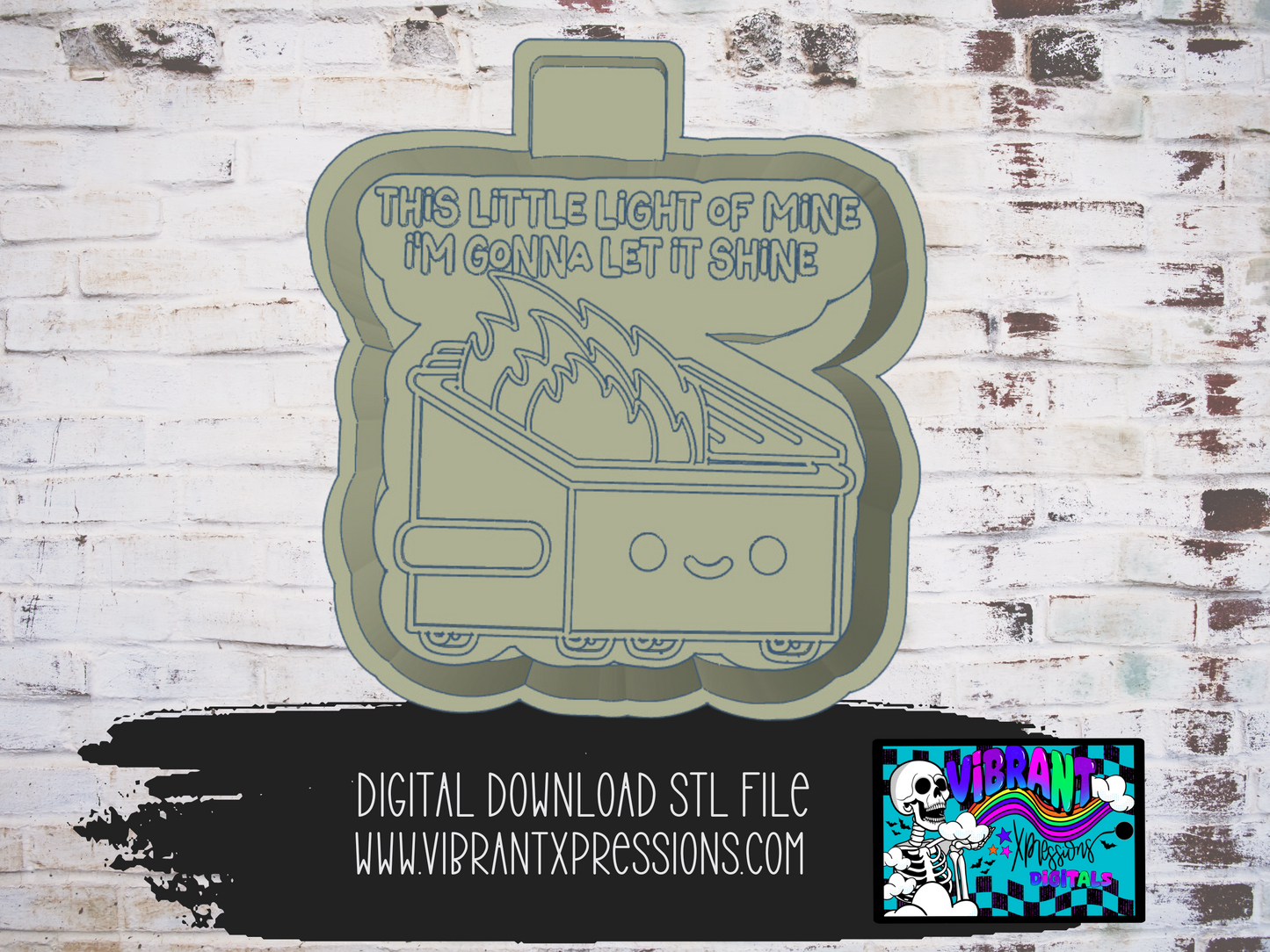 Dumpster Fire Mold Maker STL File