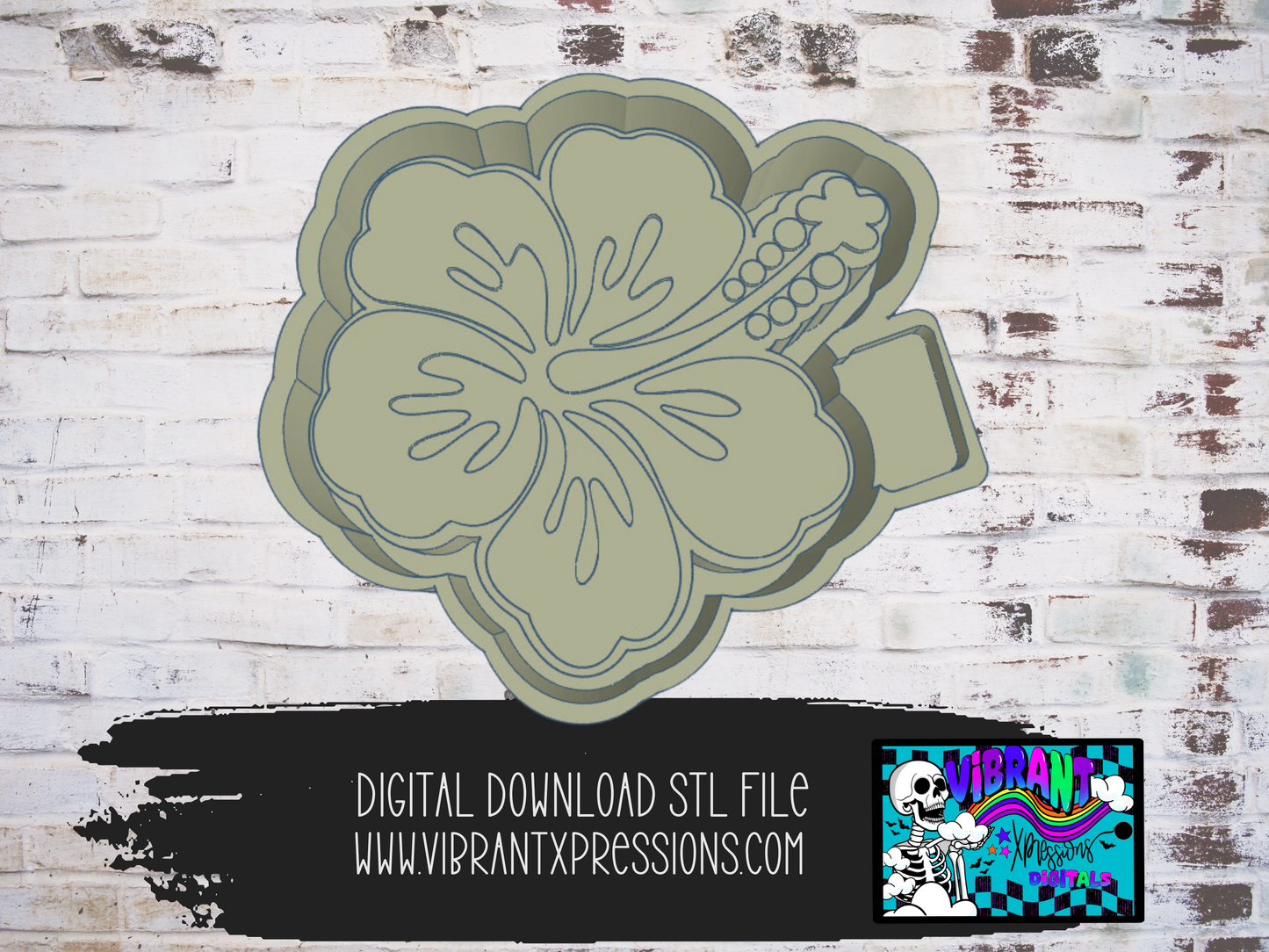 Hibiscus Mold Maker STL File