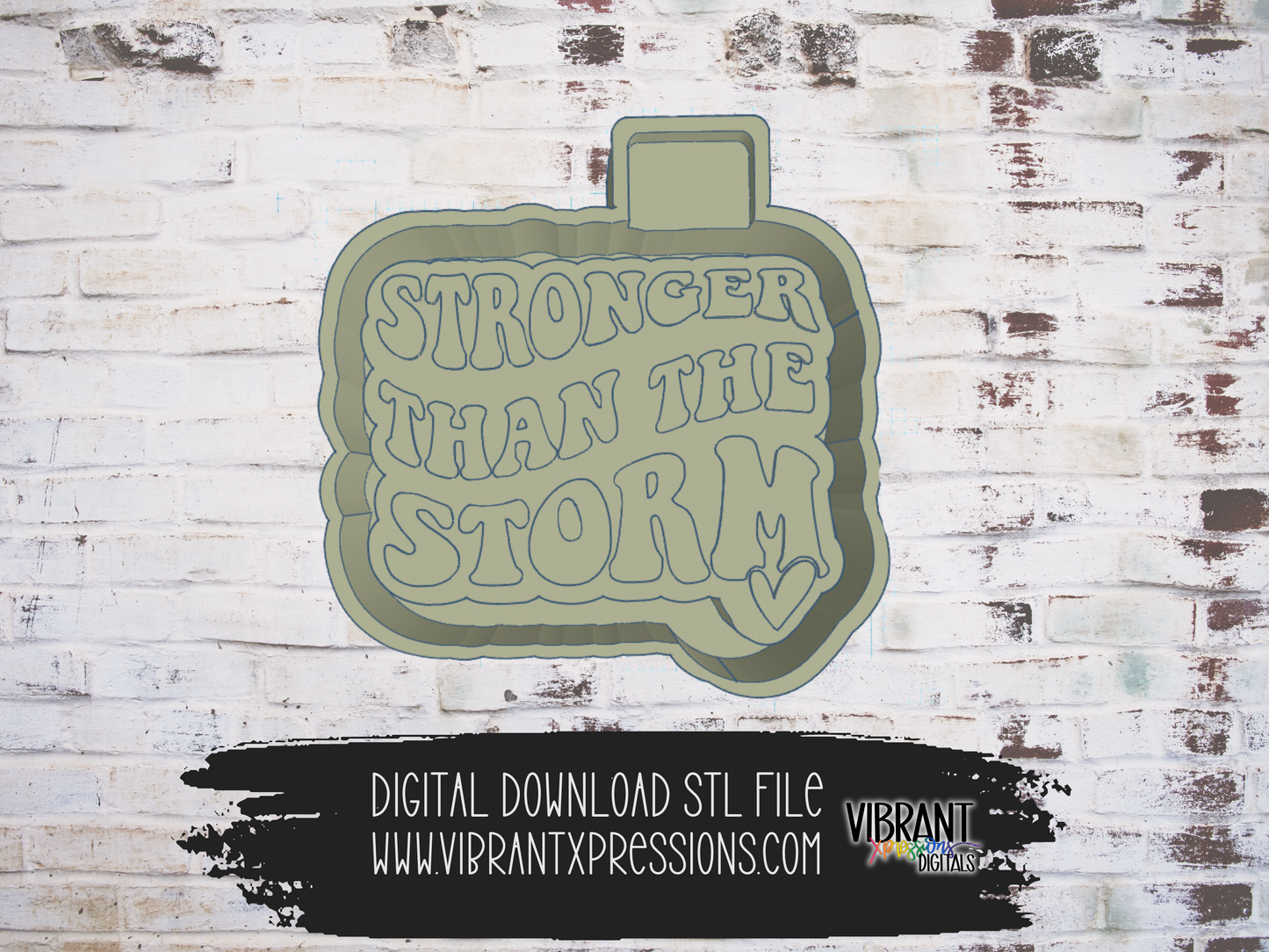 Stronger Than the Storm Housing Mold Maker STL File