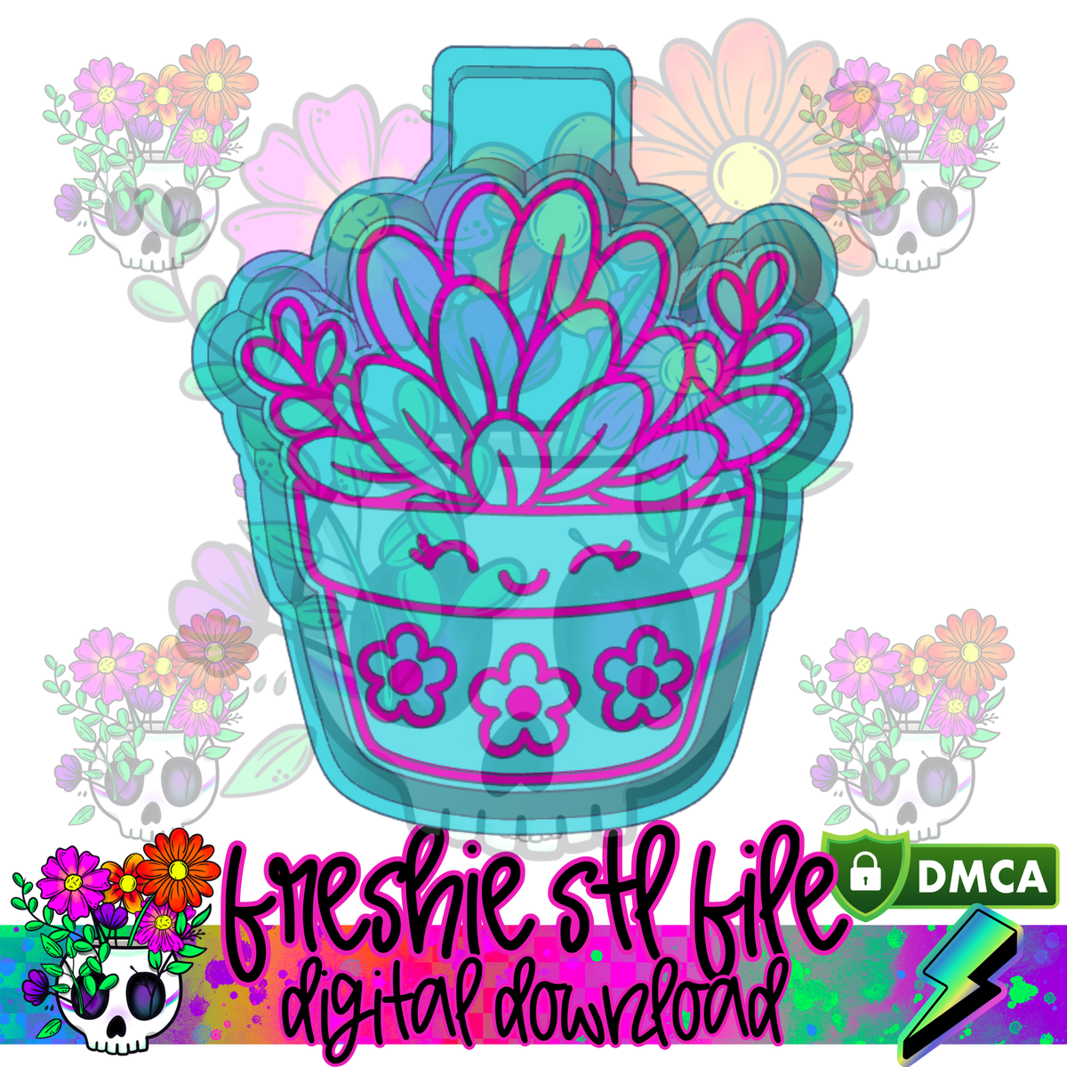 Flower Succlent Mold Maker STL File