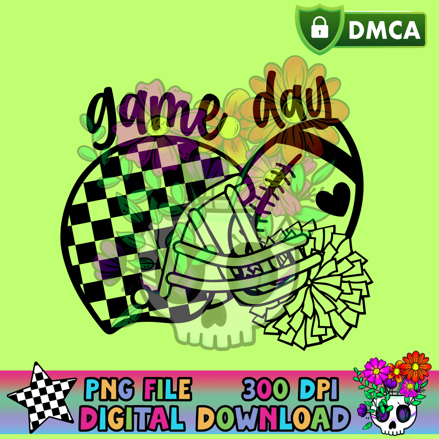 Game Day PomPom - PNG
