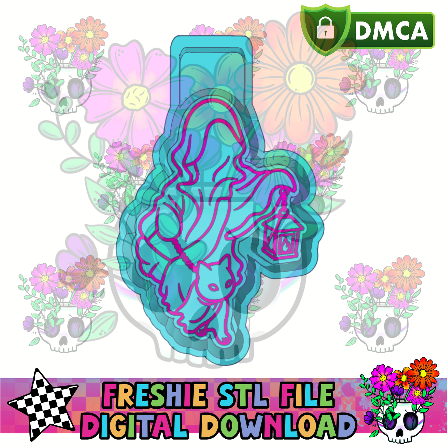 Ghost Cat Walk Mold Maker STL File