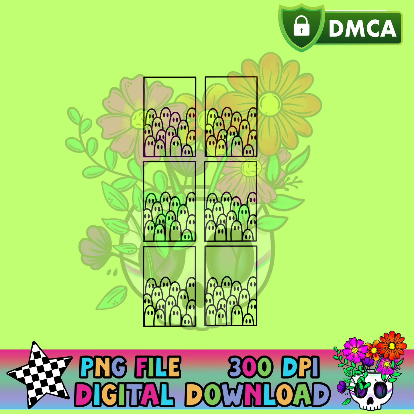 Ghost Gallery 6 Stack - PNG