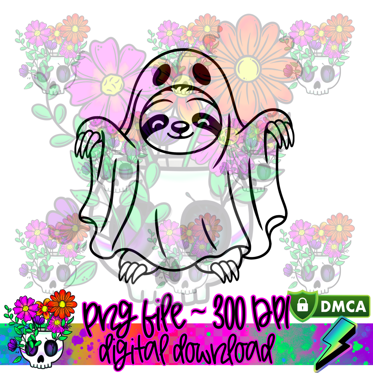 Ghost Sloth - PNG