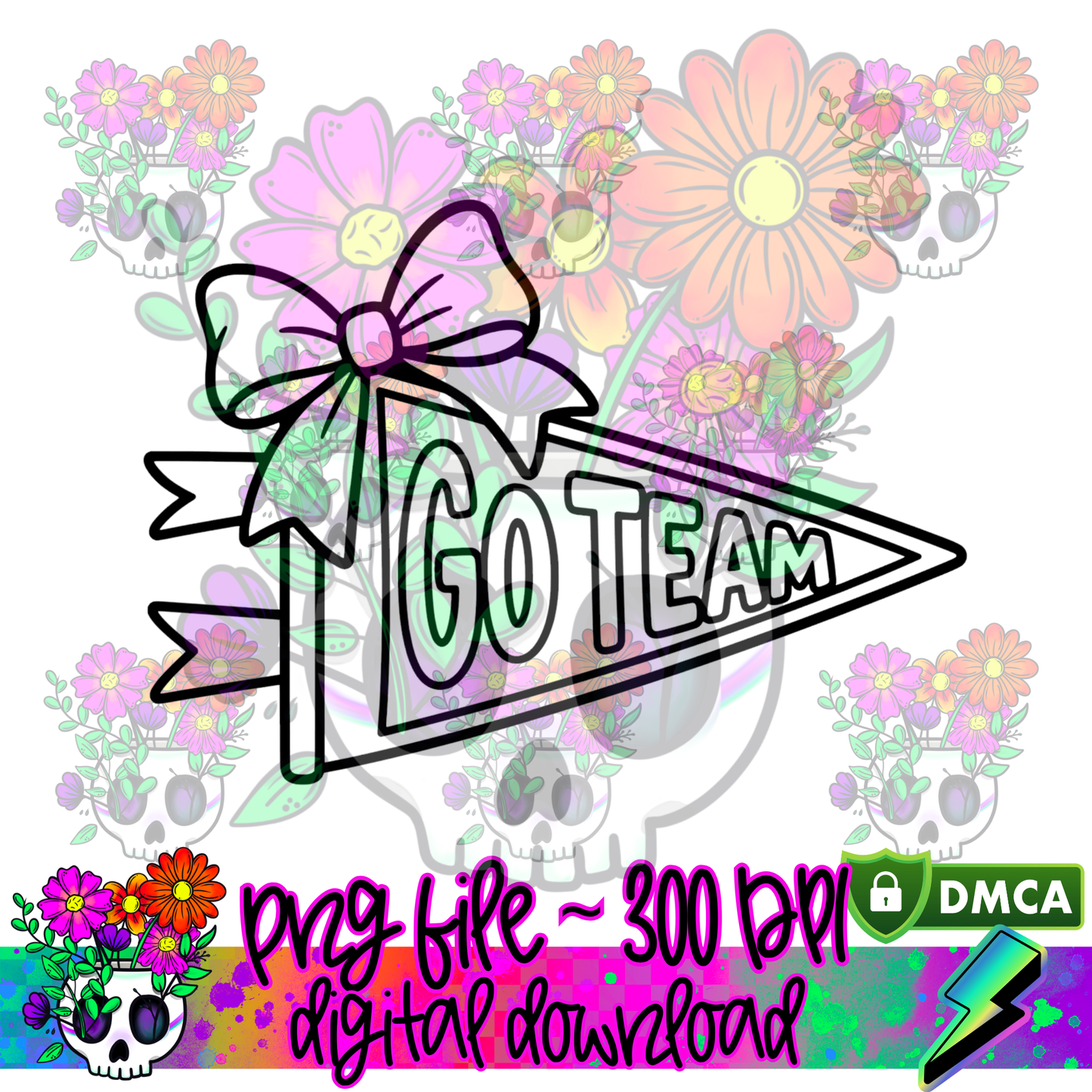 Go Team Pennent - PNG
