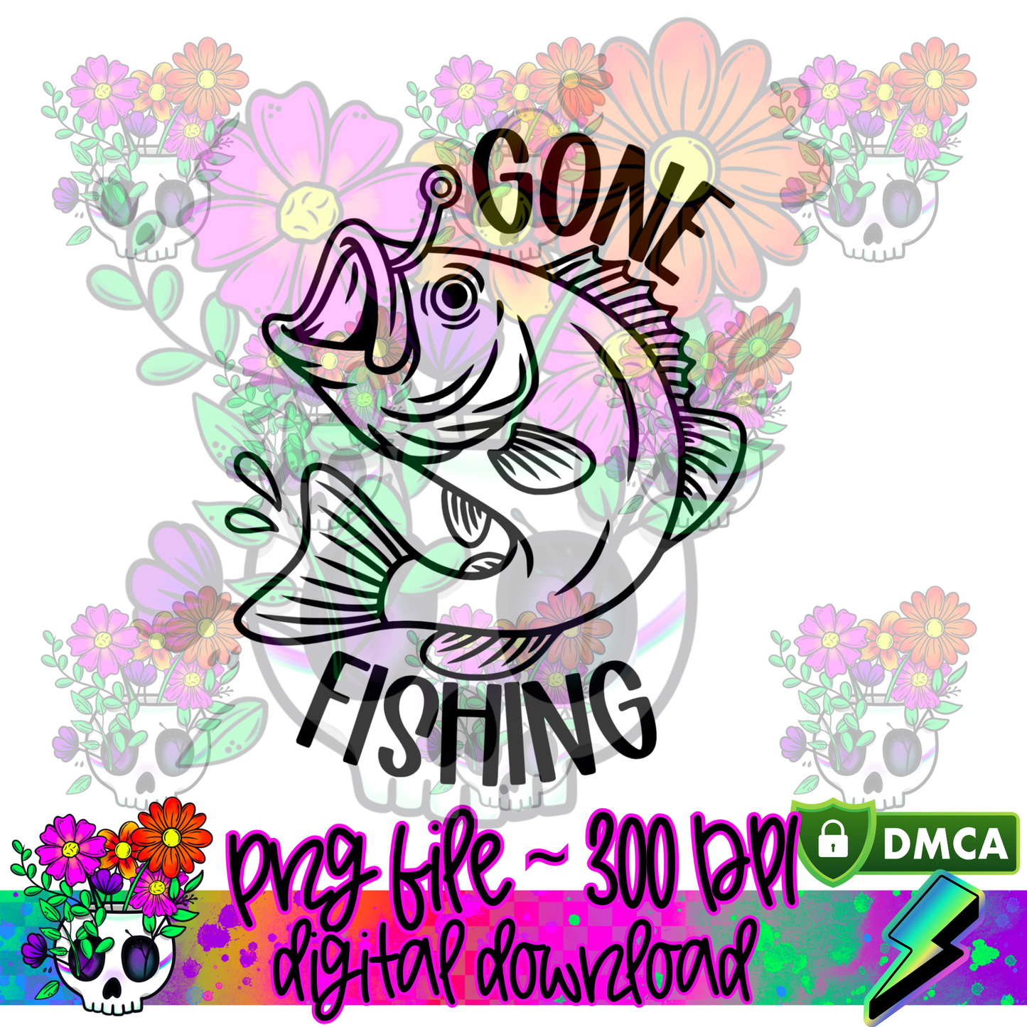 Gone Fishing - PNG