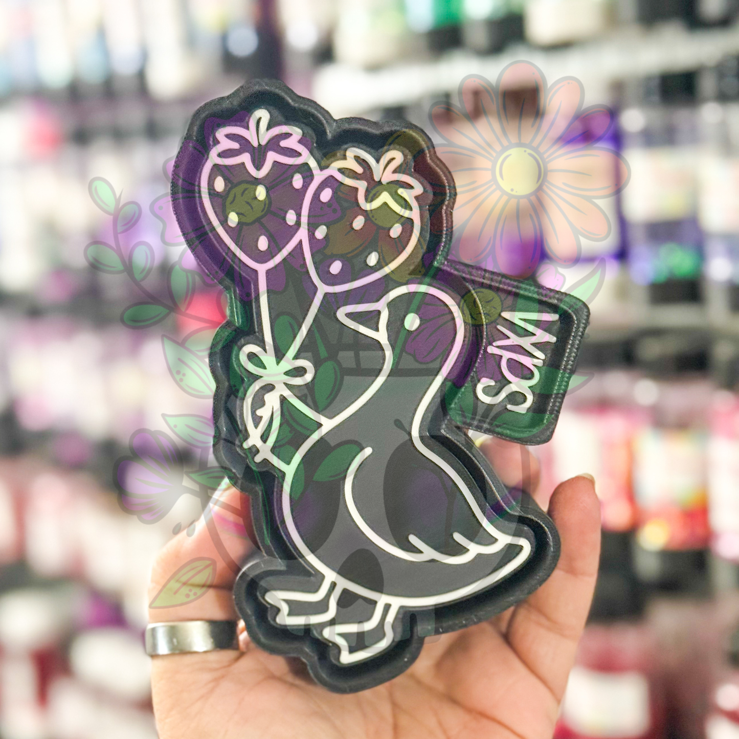 Goose with Strawberry Balloons - Semi Exclusive