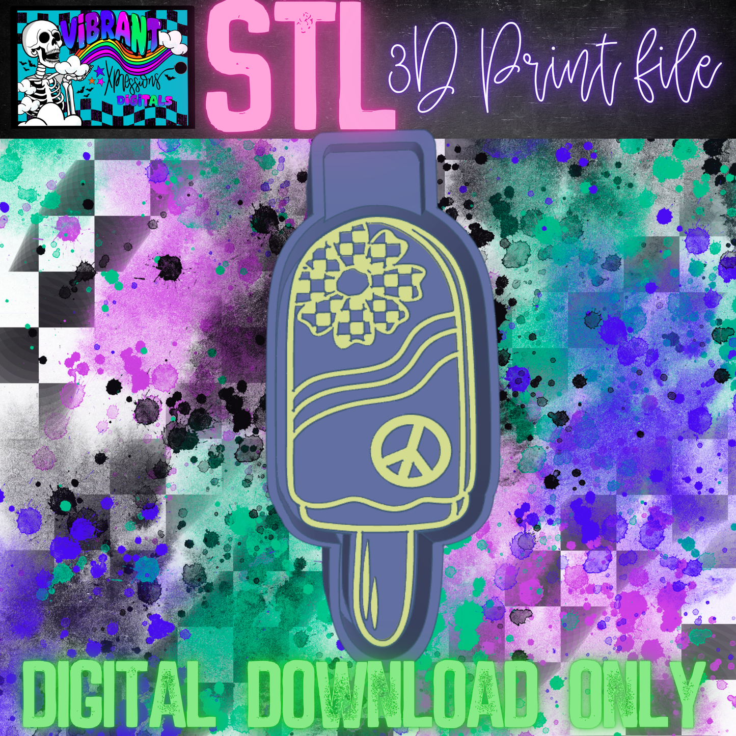 Groovy Popsicle Mold Maker STL File