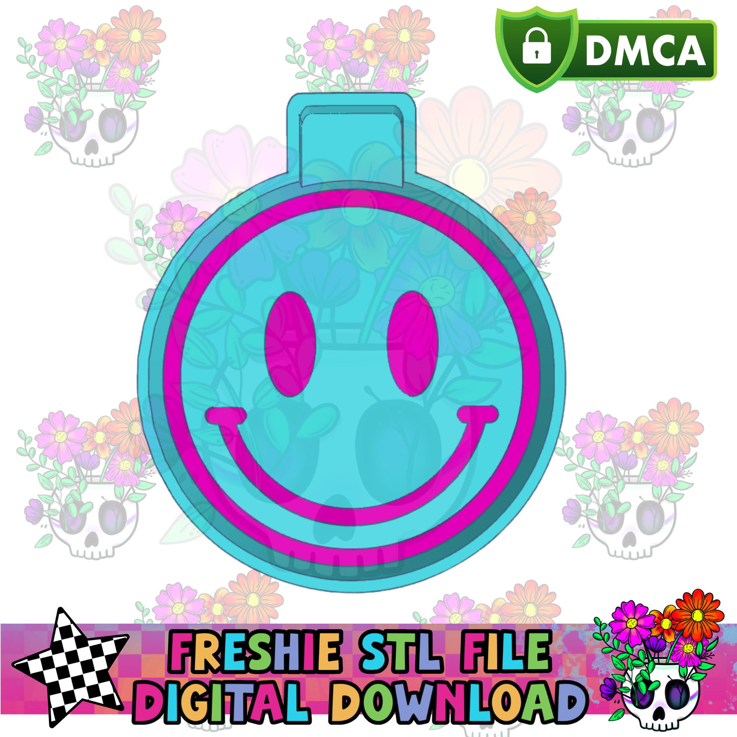 Happy Happy Face Mold Maker STL File