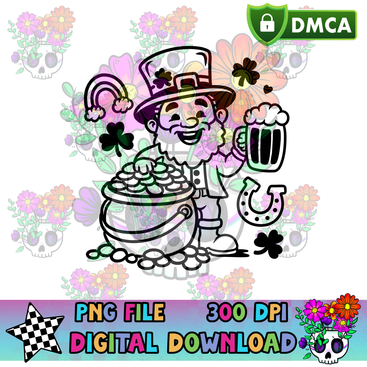 Happy Leprechaun - PNG