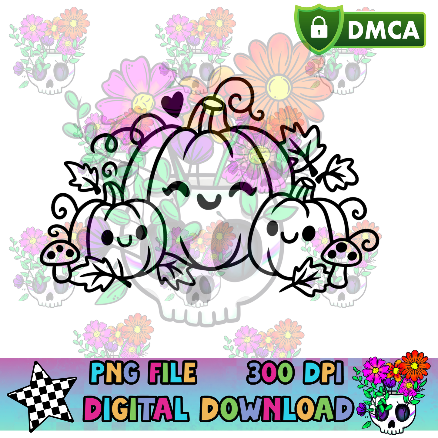 Happy Pumpkin Patch - PNG
