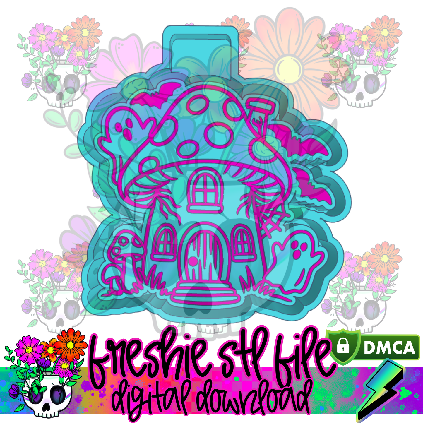 Mushroom Haunted House Mold Maker STL File
