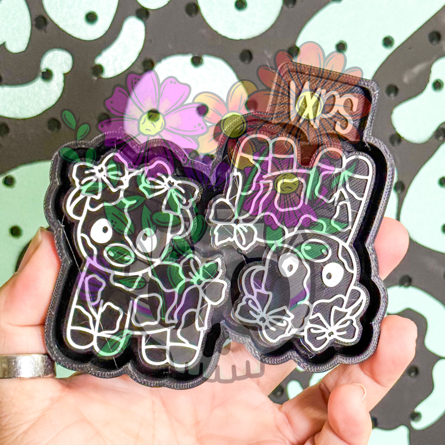 Cute Bow Cow Vents - Freshie Mold