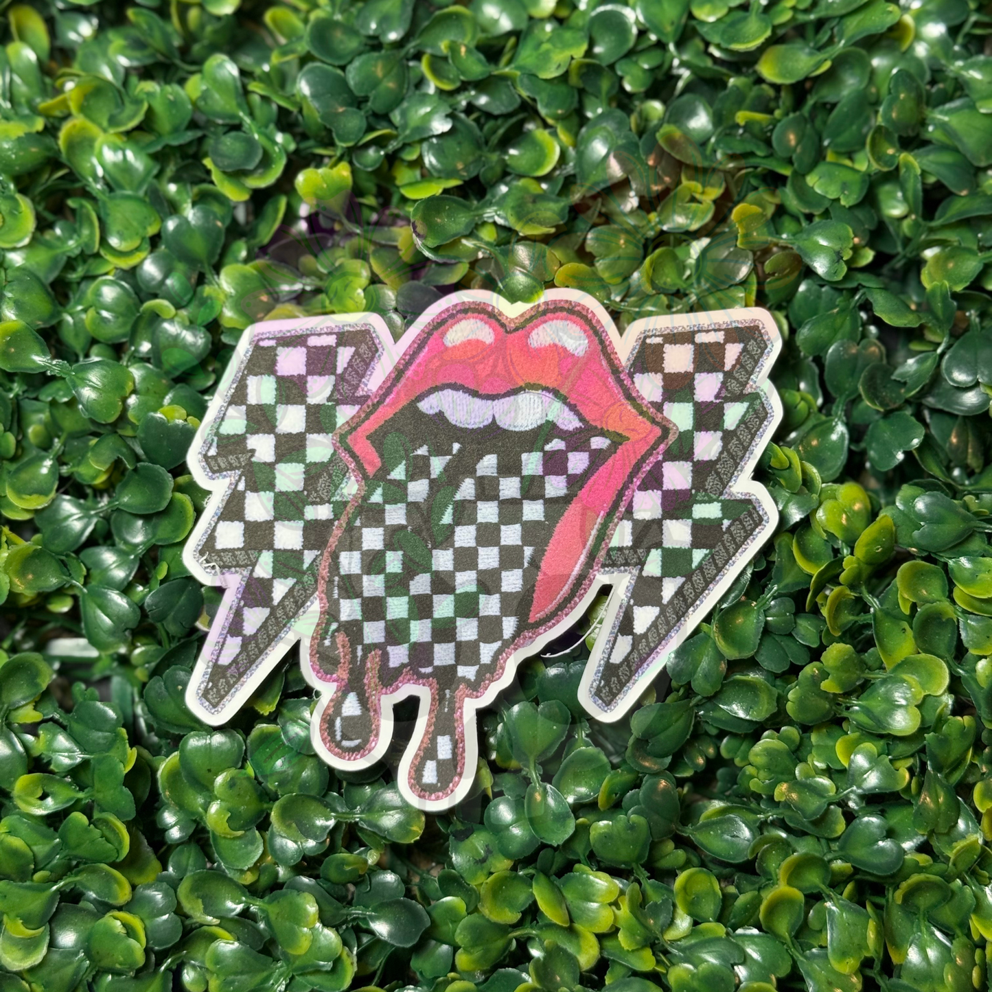 Fuzzy Bolt Lips - Cardstock