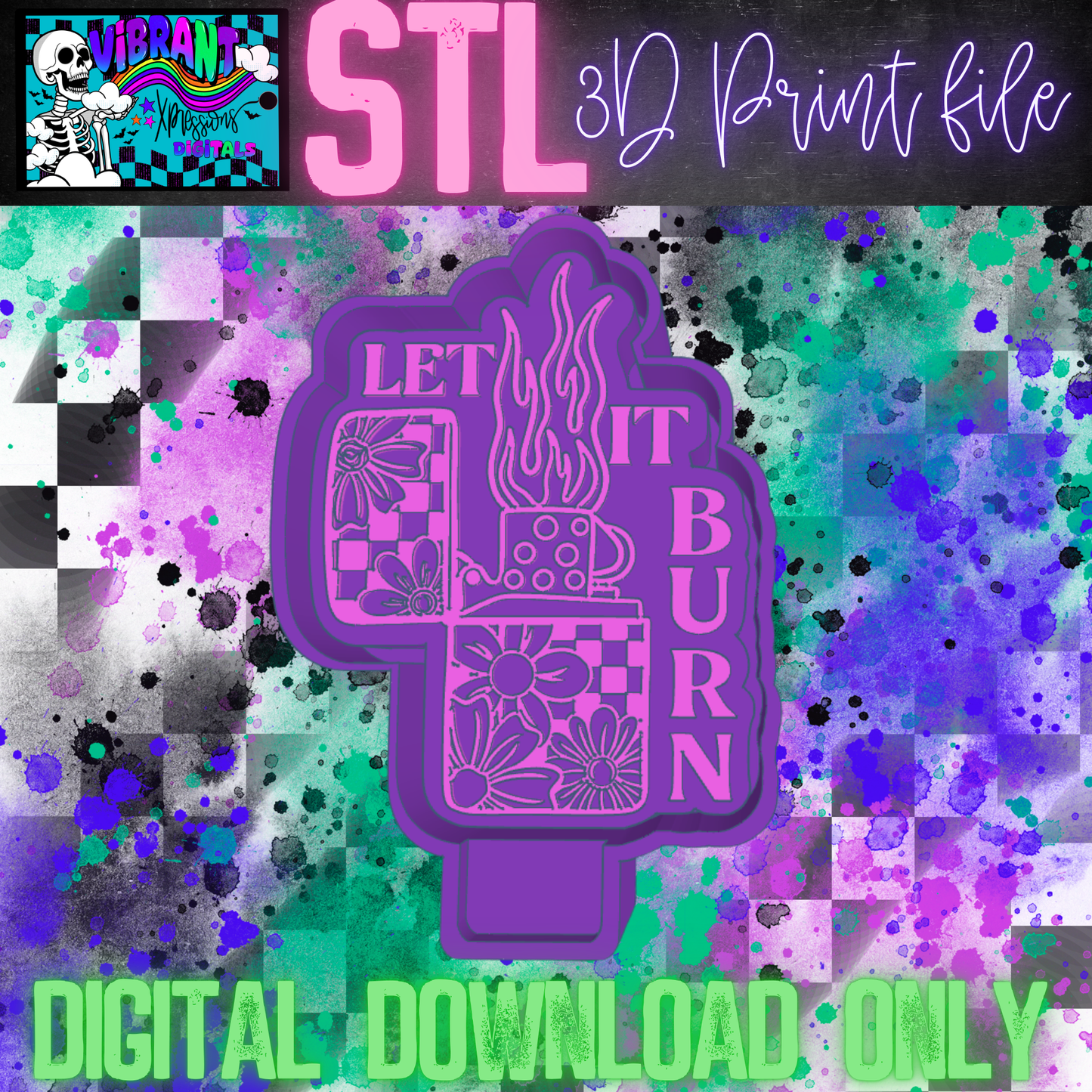 Let it Burn Mold Maker STL File