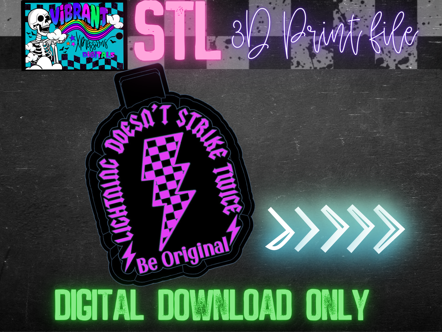 Lightning Doesn't Strike Twice Mold Maker STL File