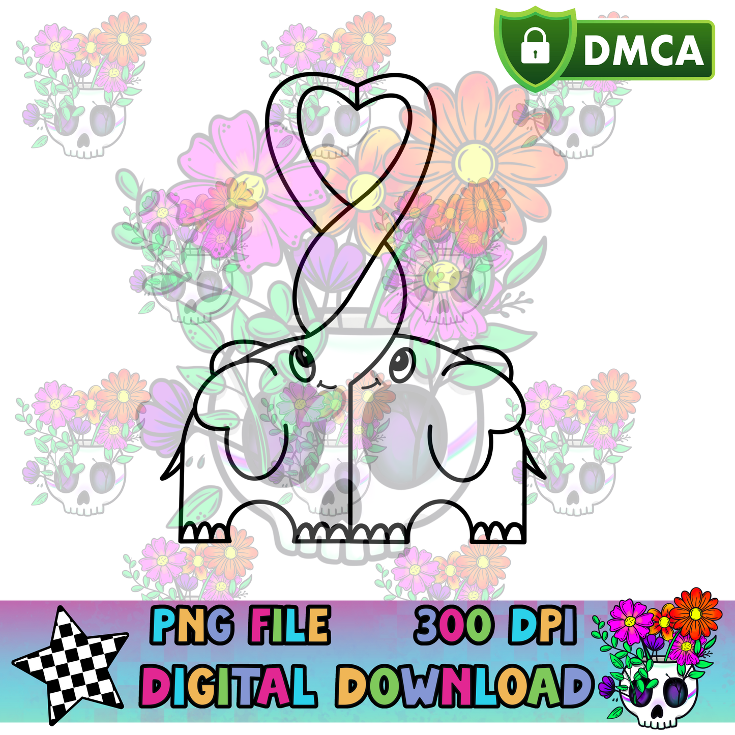 Love Elephants - PNG