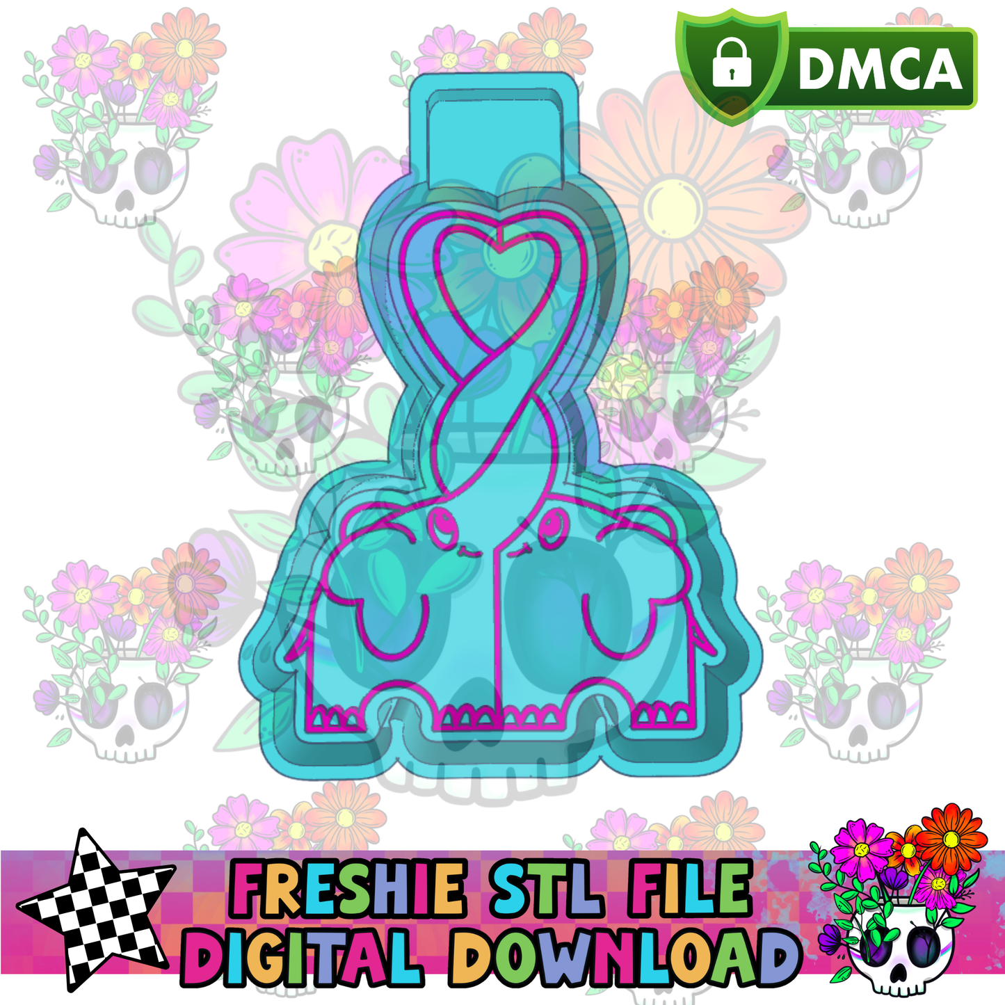 Love Elephants Mold Maker STL File