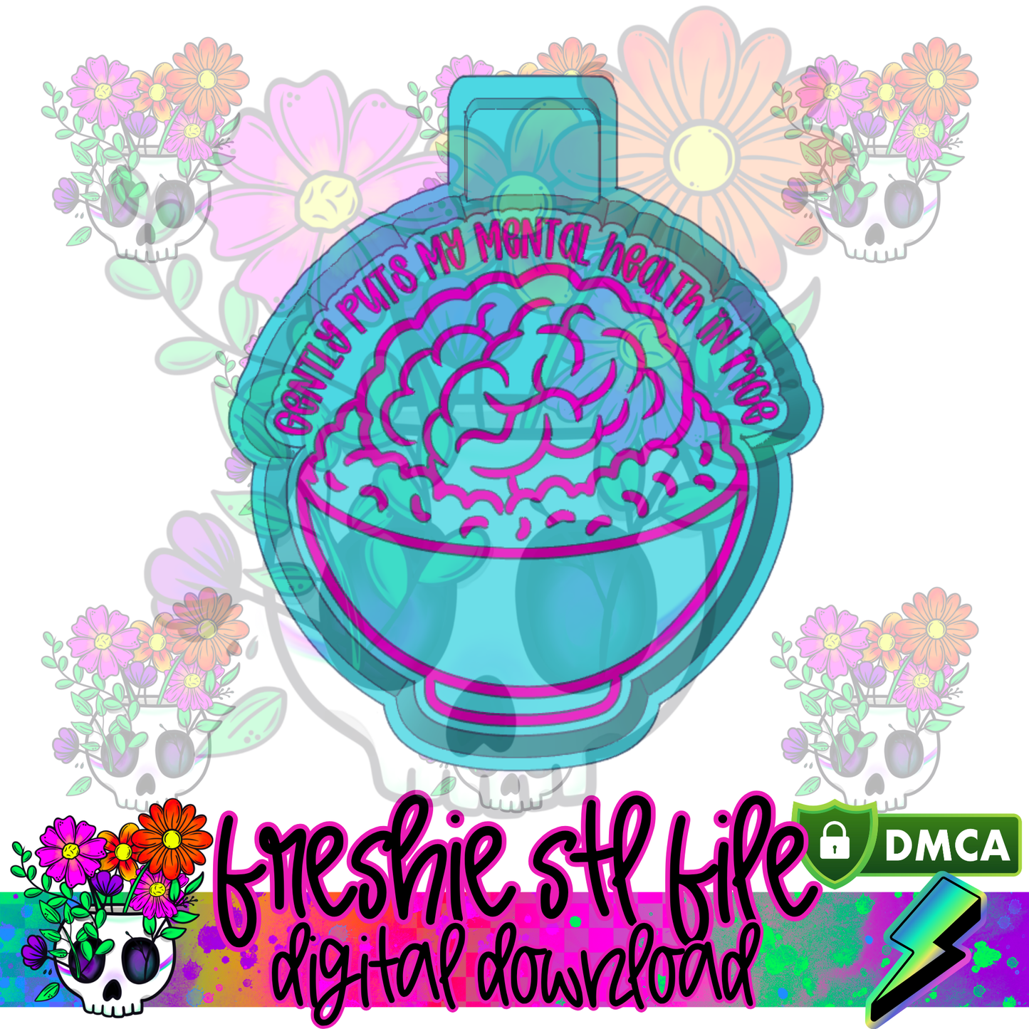 Mental Health in Rice Mold Maker STL File