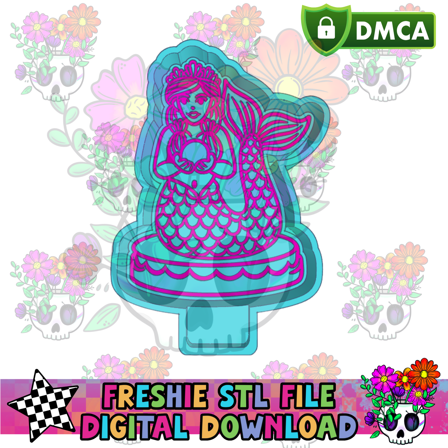 Mermaid Princess Mold Maker STL File